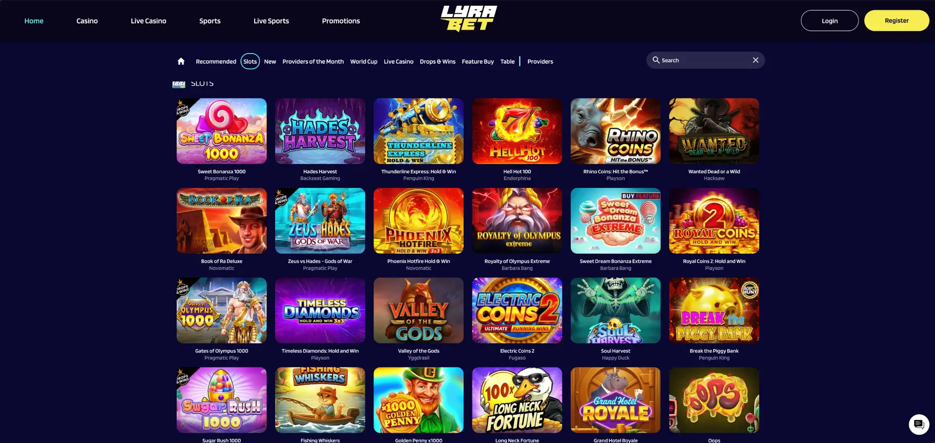 Lyrabet Casino Ervaringen spellen